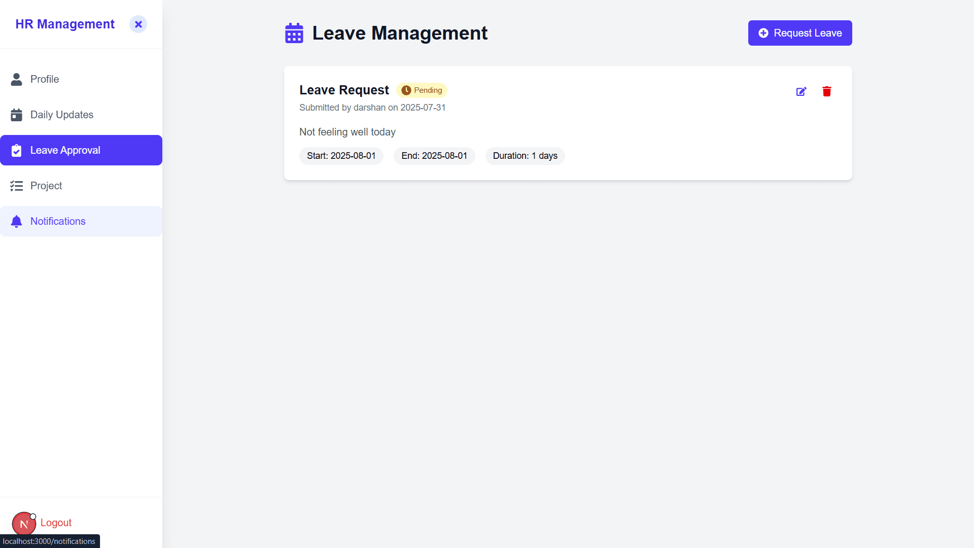 HR Management System - Streamlined Employee & Project Management-9