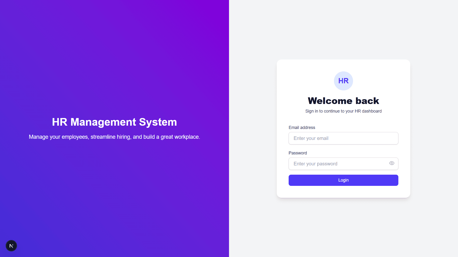 HR Management System - Streamlined Employee & Project Management-0